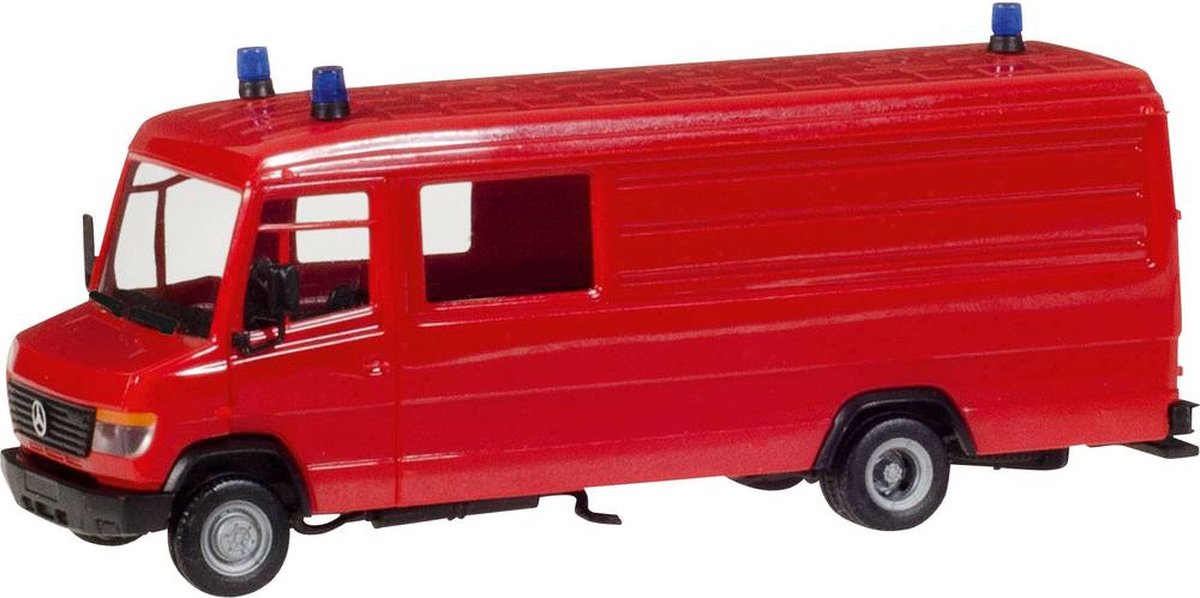 Herpa 013260 H0 Mercedes Benz Vario GW-A/S, rood (Bouwpakket)