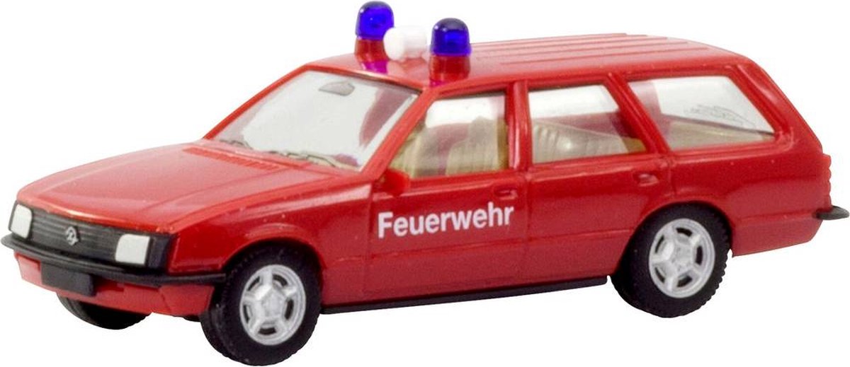 Herpa 094795 H0 Opel Rekord E Caravan brandweerauto commandant Feuerwehr