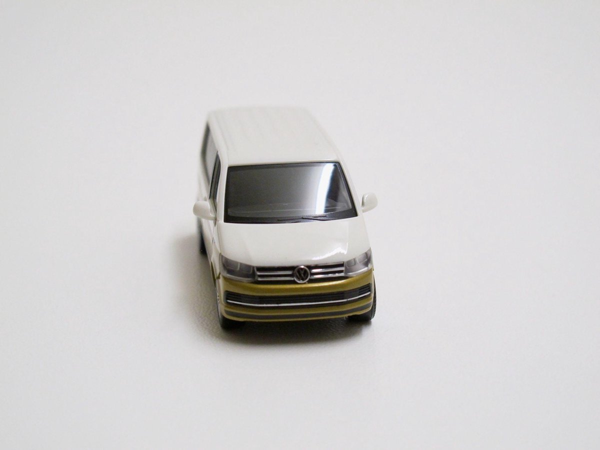 Herpa 1/87 VW T6 Multivan - Wit/Geel metallic