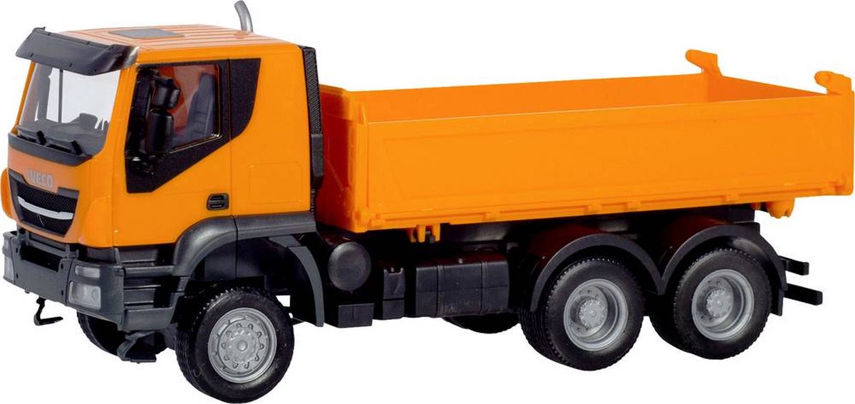 Herpa 309998 H0 Iveco Trakker 6x6 bouwkiepwagen, oranje