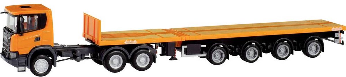 Herpa 311403 H0 Vrachtwagen Scania CG Teletrailer trekker-opleggercombinatie