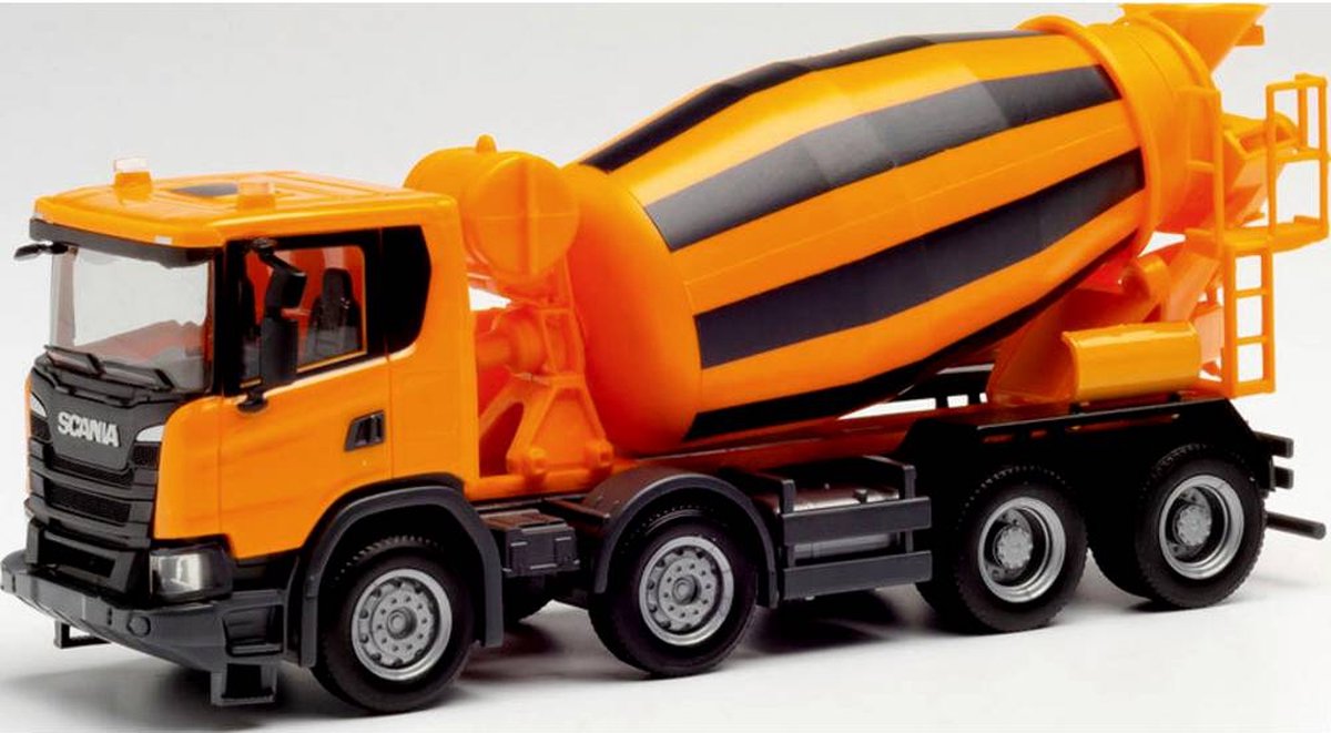 Herpa 312424 H0 Scania CG 17 4-assige betonwagen, bouw-oranje