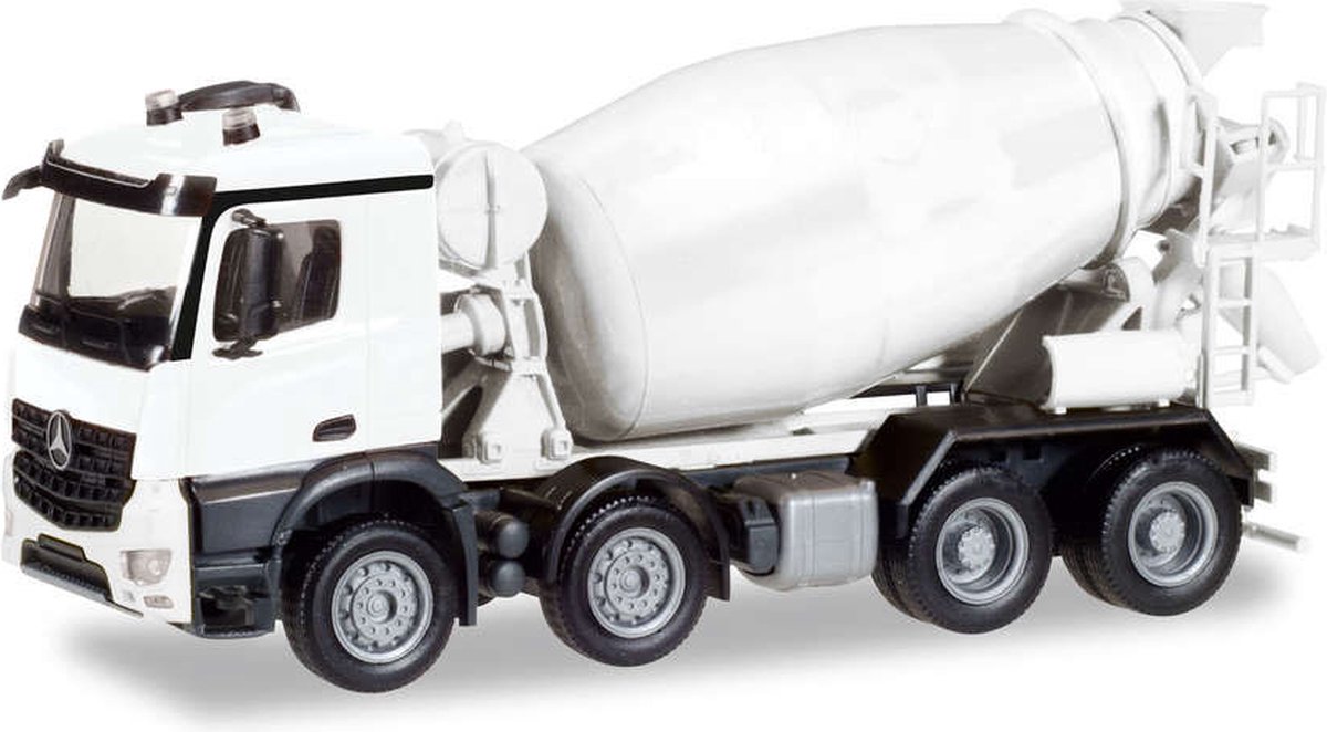 Herpa Mercedes Benz Arocs M 4a. Betonmixer, wit (Minikit)