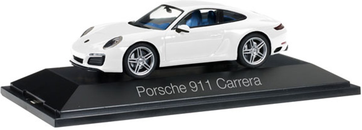 Herpa Porsche 911 Carrera Coupé 991 II, carrara wit metallic