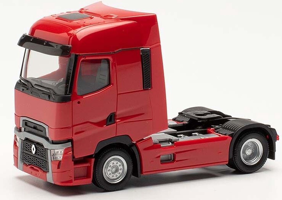 Herpa Renault T (21) vrachtwagen facelift, rood, schaal 1:87 lengte 7cm