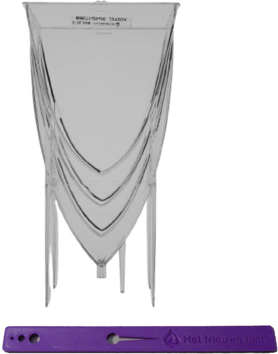   - Kaarsenmal - Koepel 95x45x170mm + Pitklem - gietmal voor kaarsen