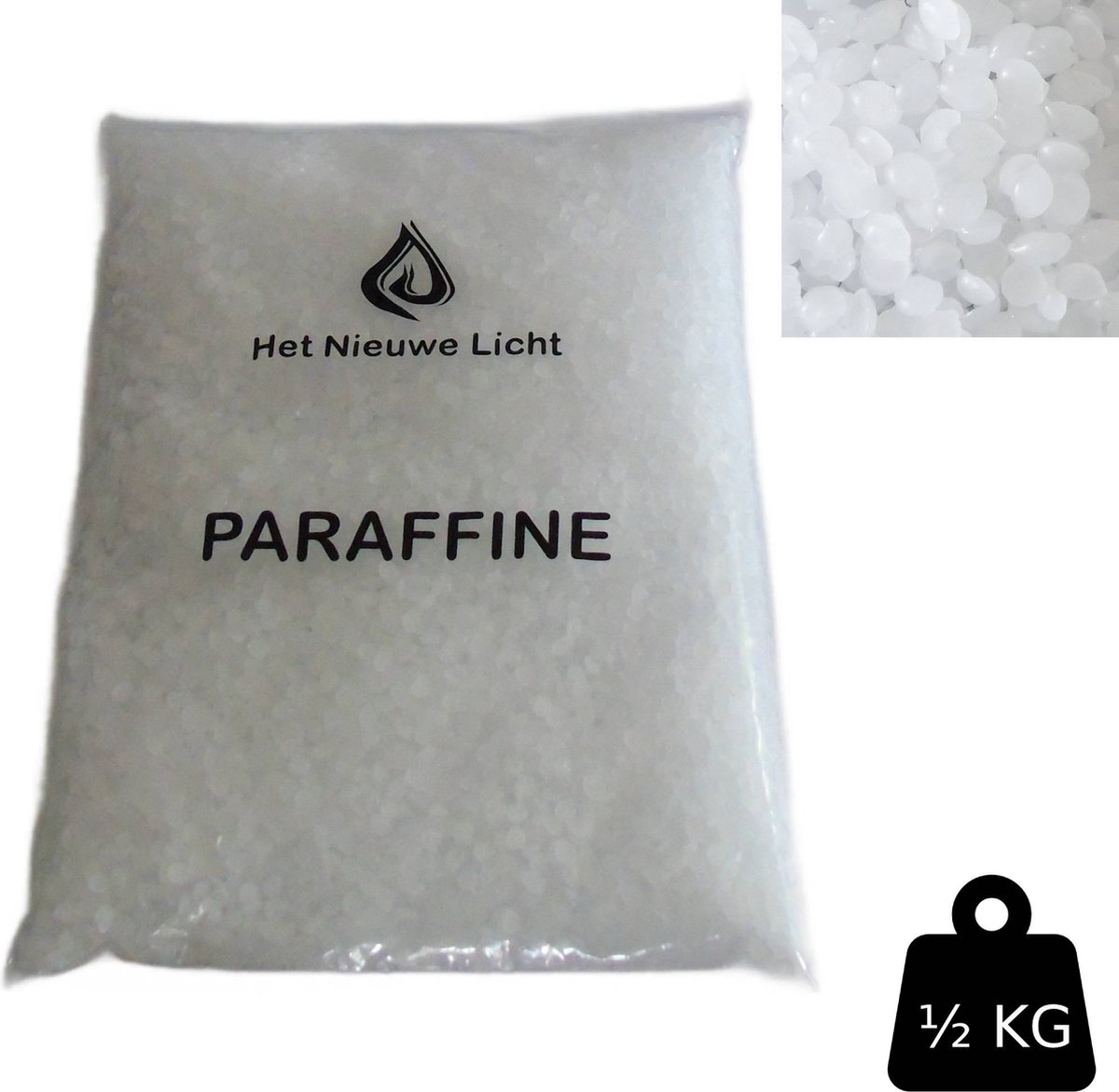   - Semi Transparante A1 Paraffine - 500gr. - kaarsen was - zelf kaarsen maken