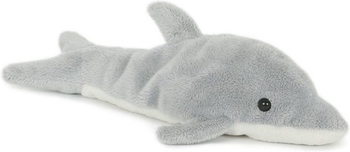 Pluche dolfijn knuffel 23 cm speelgoed - Zeedieren dolfijnen knuffeldier - Dierenknuffels