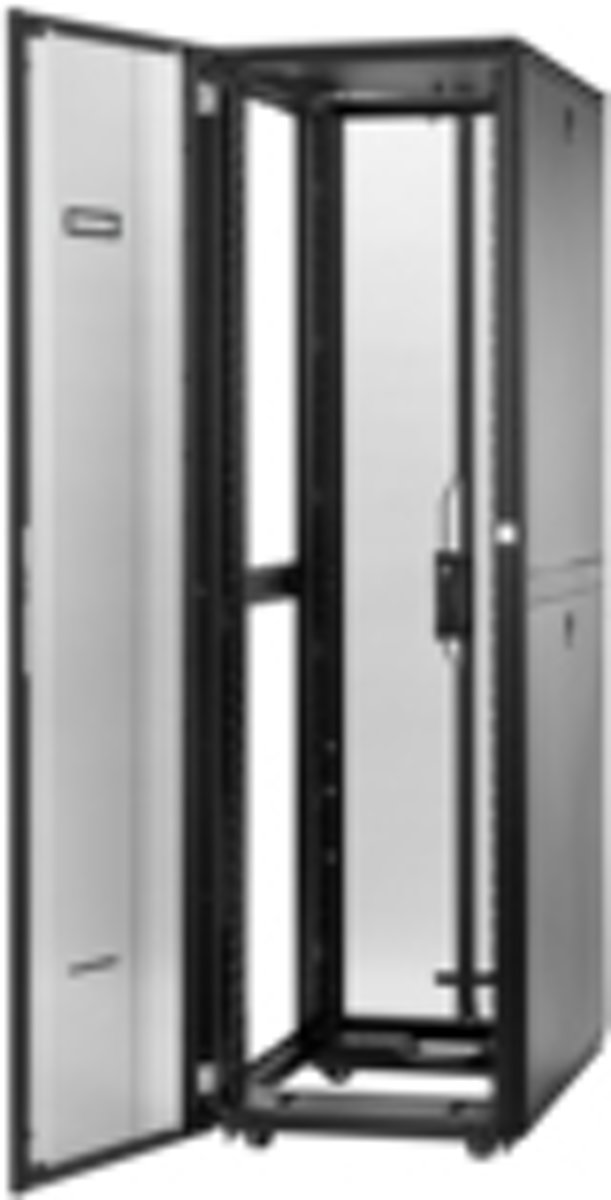 Hewlett Packard Enterprise 42U 600mmx1075mm G2 Kitted Advanced Shock with Side Panels and Baying rack 1360,77 kg Vrijstaande rek Zwart