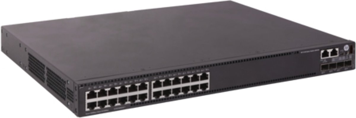 Hewlett Packard Enterprise 5130 24G 4SFP+ 1-slot HI Switch Beheerde netwerkswitch L3 Gigabit Ethernet (10/100/1000) 1U Zwart