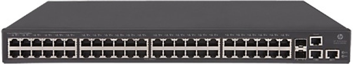 Hewlett Packard Enterprise 5130-48G-2SFP+-2XGT EI Beheerde netwerkswitch L3 Gigabit Ethernet (10/100/1000) 1U Zwart