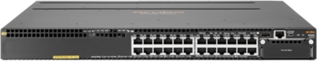 Hewlett Packard Enterprise Aruba 3810M 24G PoE+ 1-slot Switch Managed L3 Gigabit Ethernet (10/100/1000) Zwart 1U Power over Ethernet (PoE)