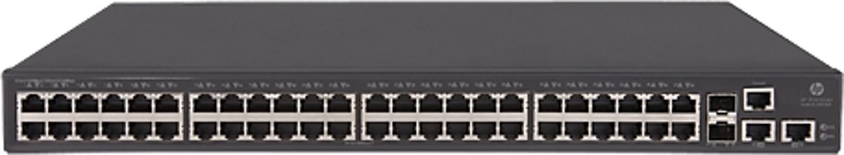 Hewlett Packard Enterprise FlexNetwork 5130 48G 2SFP+ 2XGT EI Beheerde netwerkswitch L3 Gigabit Ethernet (10/100/1000) 1U Zwart