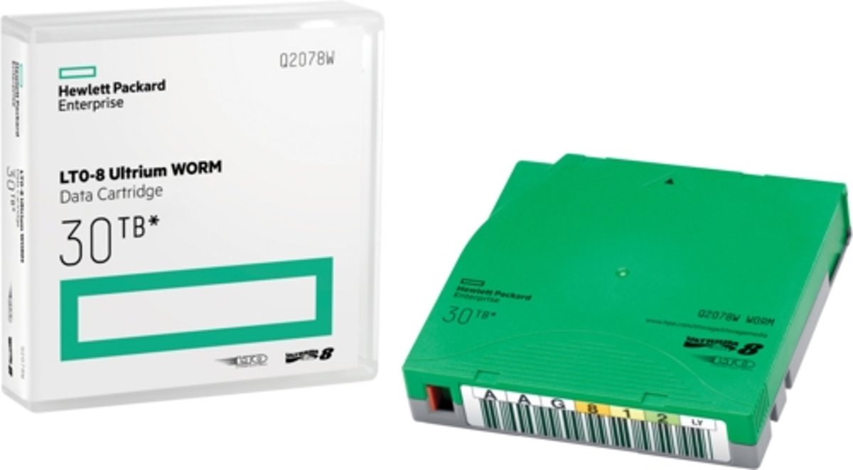 Hewlett Packard Enterprise LTO-8 Ultrium 30000 GB 1,27 cm