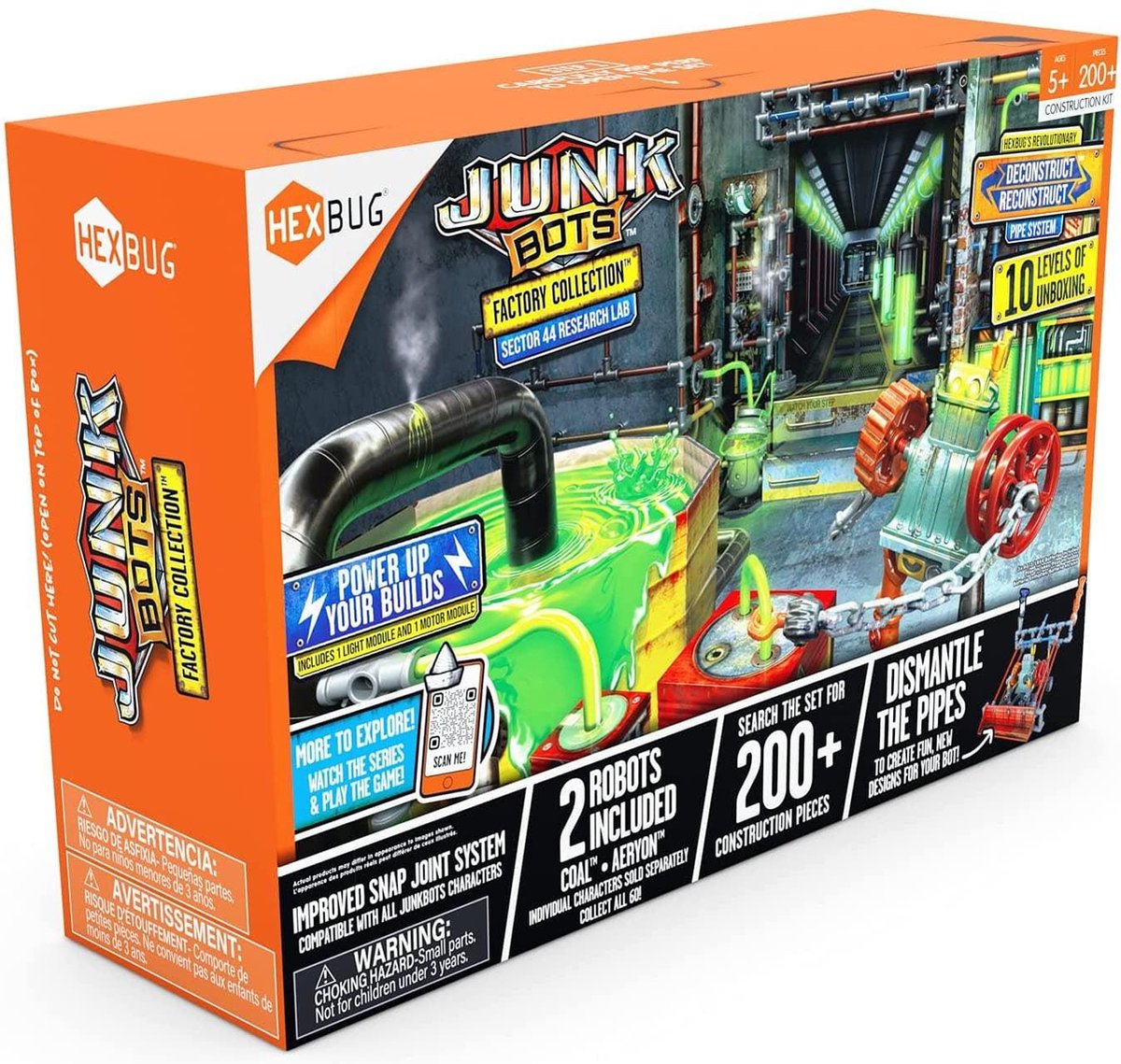 HEXBUG JUNKBOTS Small Factory Habitat Sector 44 Research Lab