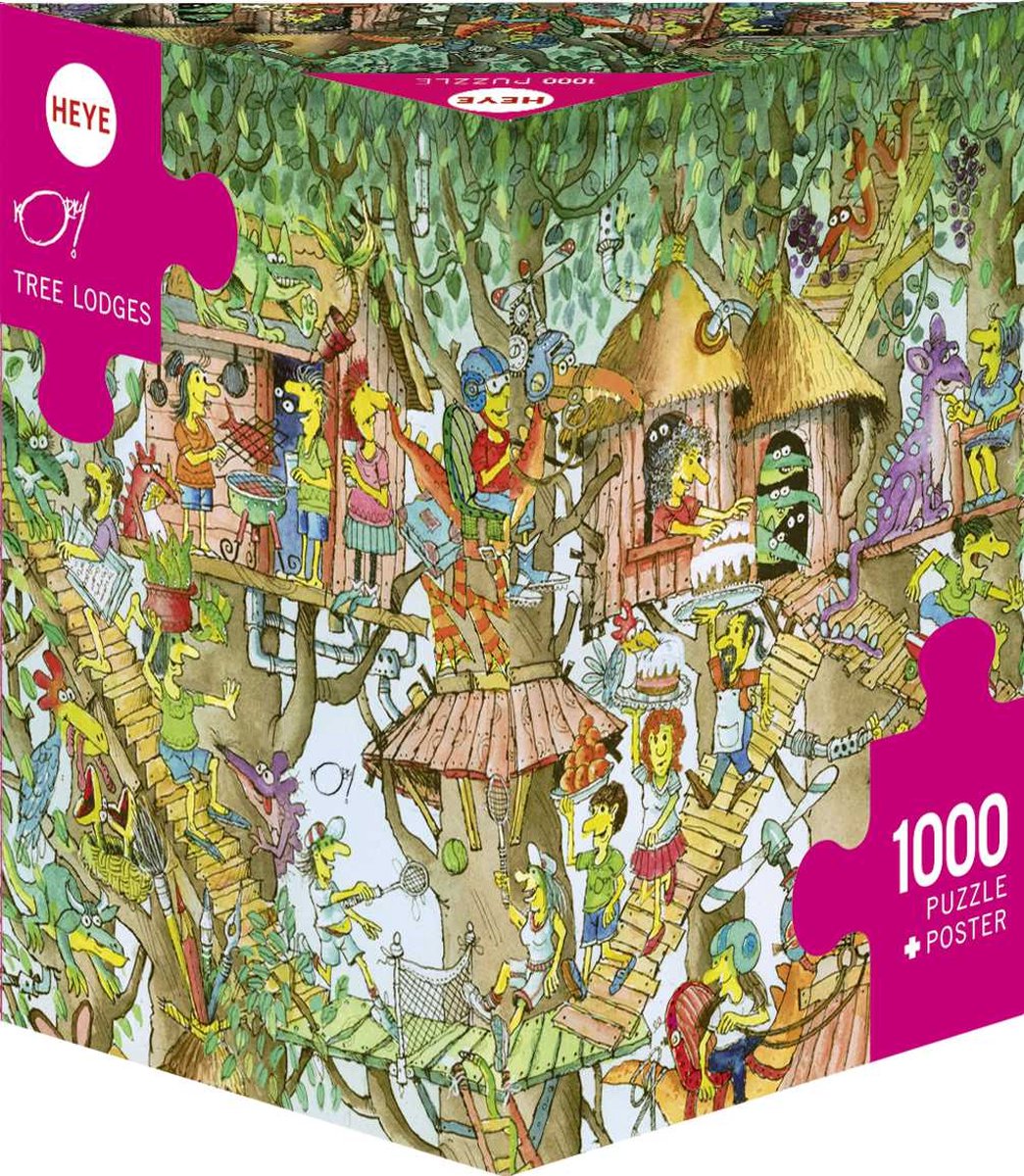 Puzzel Tree Lodges 1000 3hk. Heye 29990