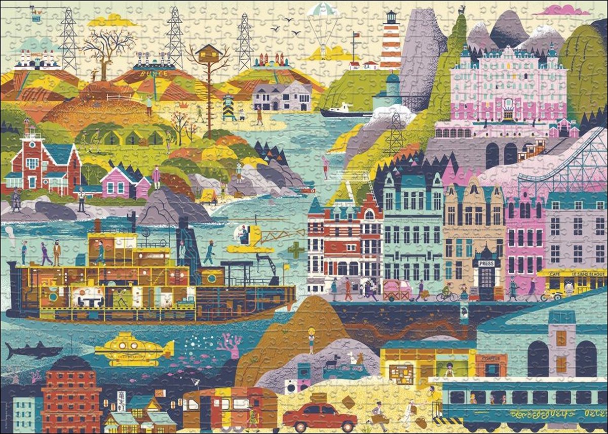 Wes Anderson Films Puzzle 1000 Teile