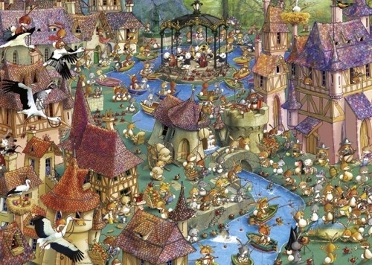 Ruyer, Bunnytown - Legpuzzel - 1000 Stukjes