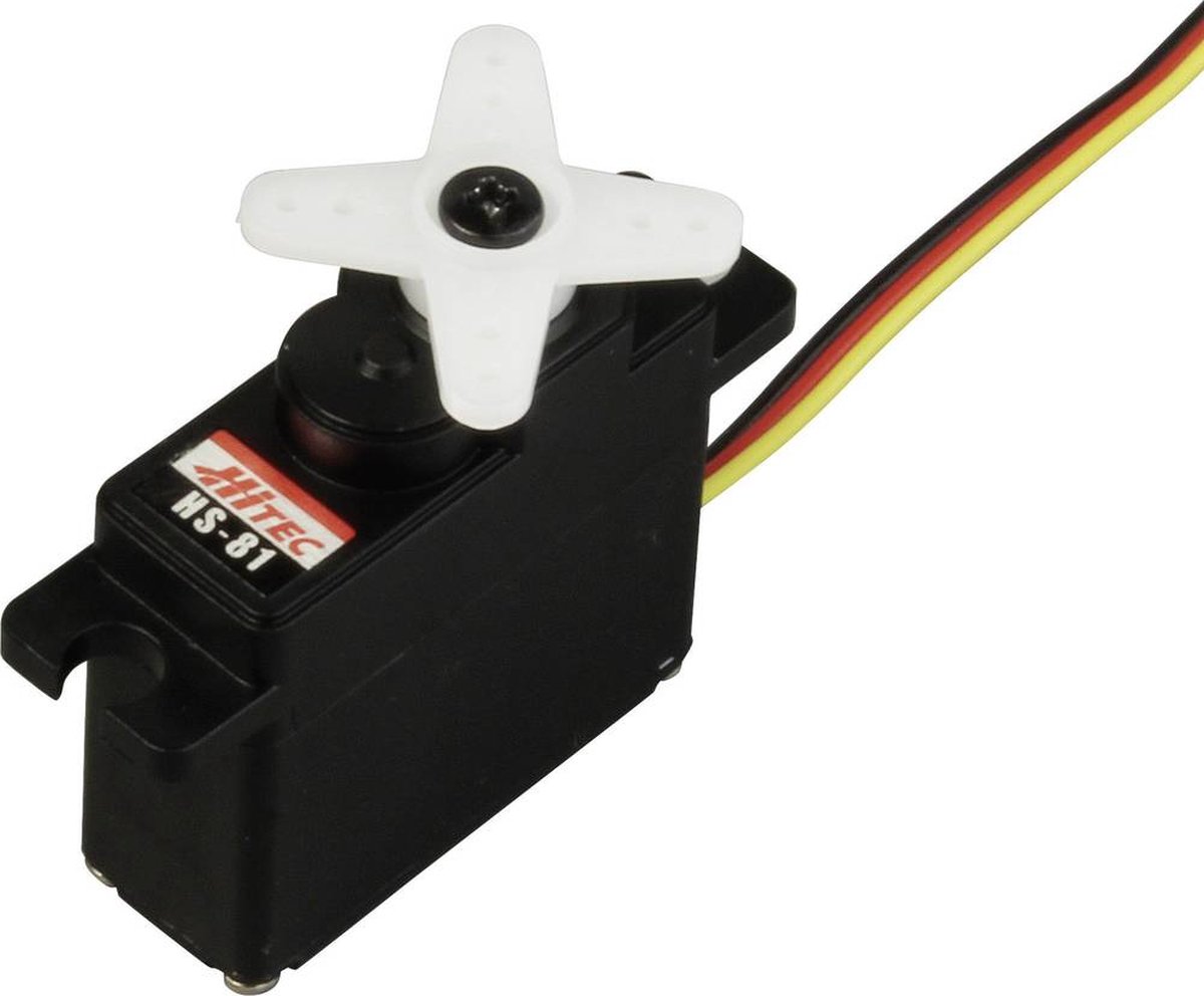 Hitec Midi-servo HS-81 Analoge servo Materiaal (aandrijving): Kunststof Stekkersysteem: JR