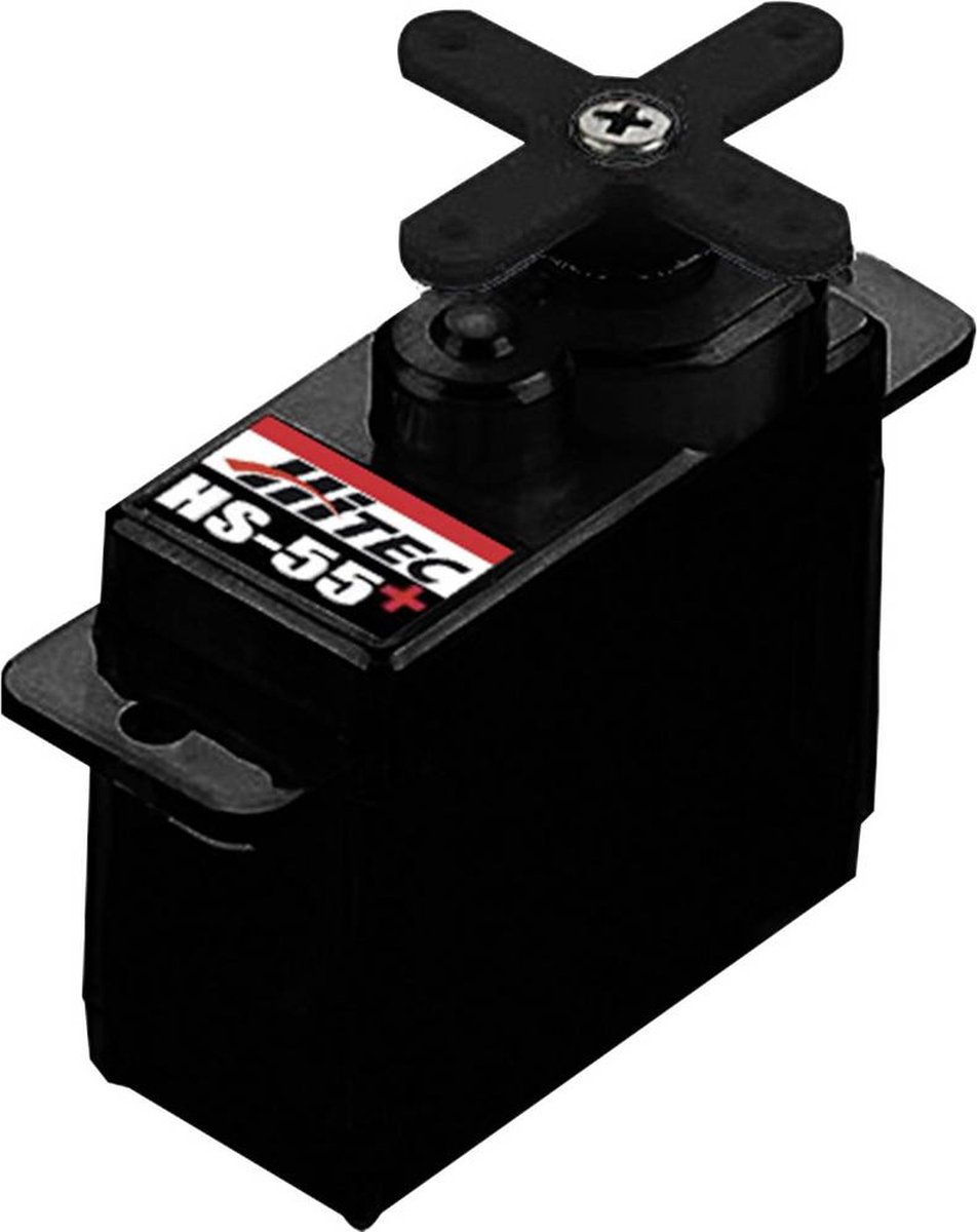 Hitec Mini-servo HS-55+ Analoge servo Materiaal (aandrijving): Kunststof