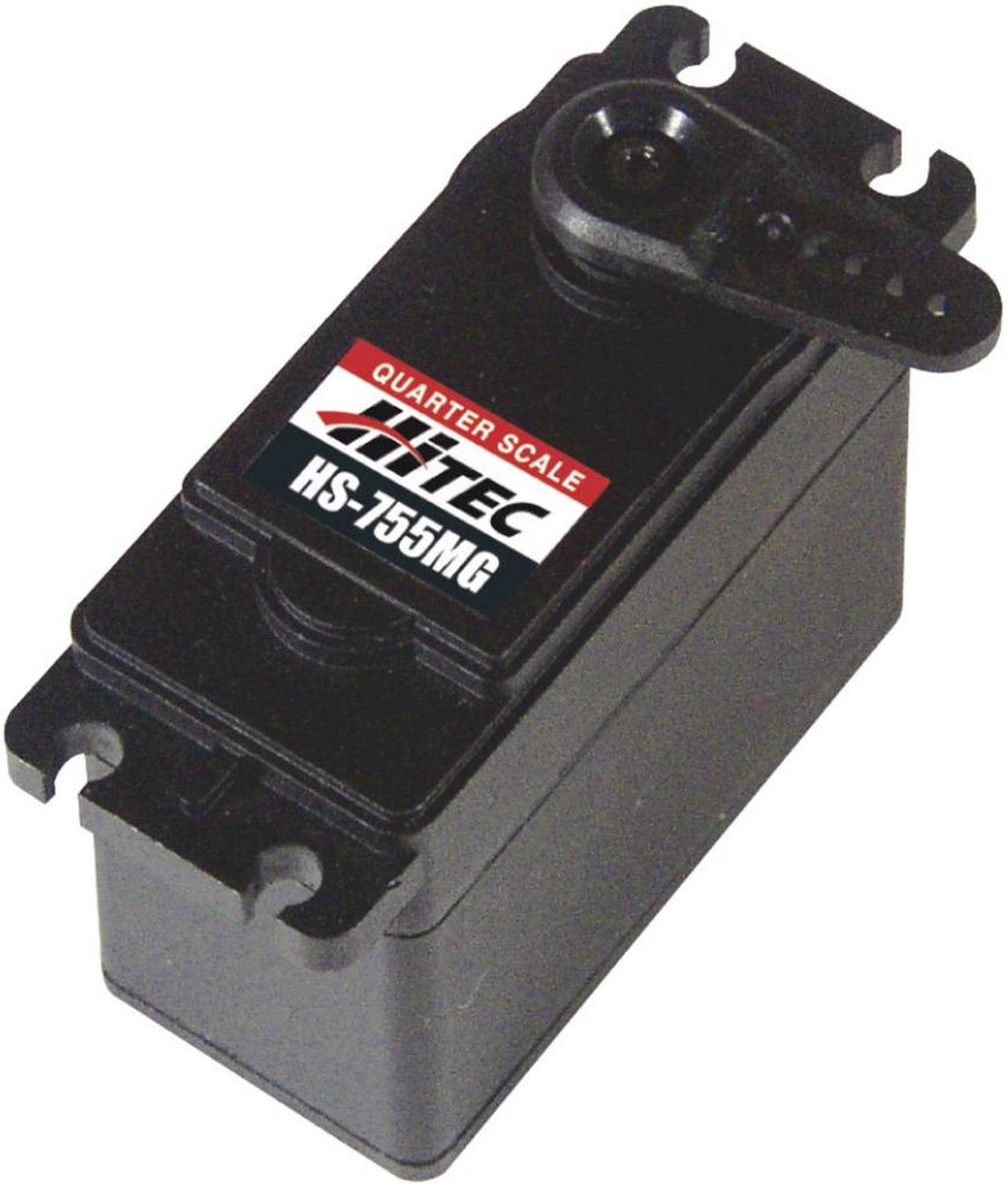 Hitec Speciale servo HS-755MG Analoge servo Materiaal (aandrijving): Metaal Stekkersysteem: JR