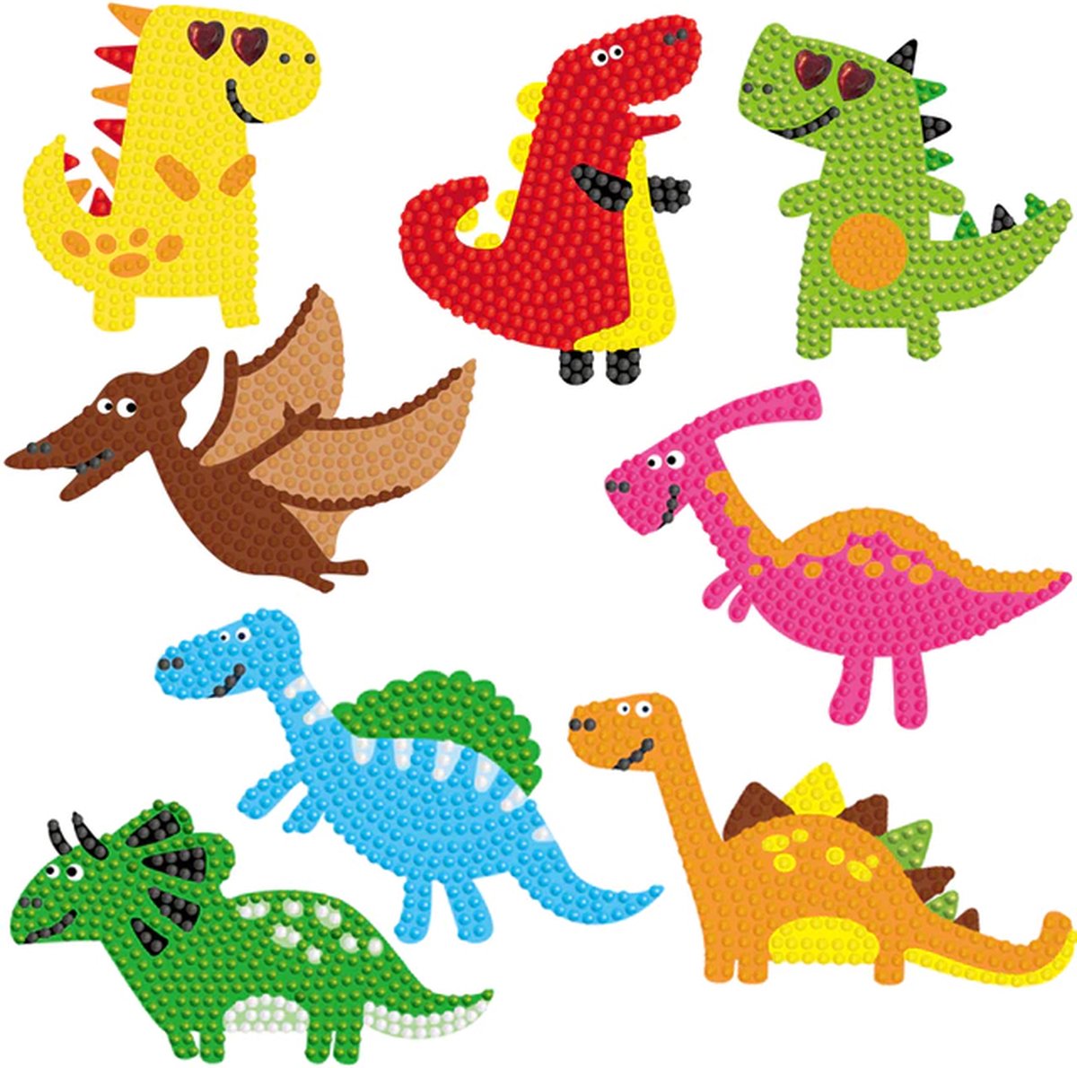 5D Diamant Schilderen - Stickers - Gemakkelijk Voor Kids - Diamant - Mozaïek - Diamant Painting - Kinderen - Jongens - Dino - Meisjes - Knutselen - Kado - Cadeau - Verjaardag