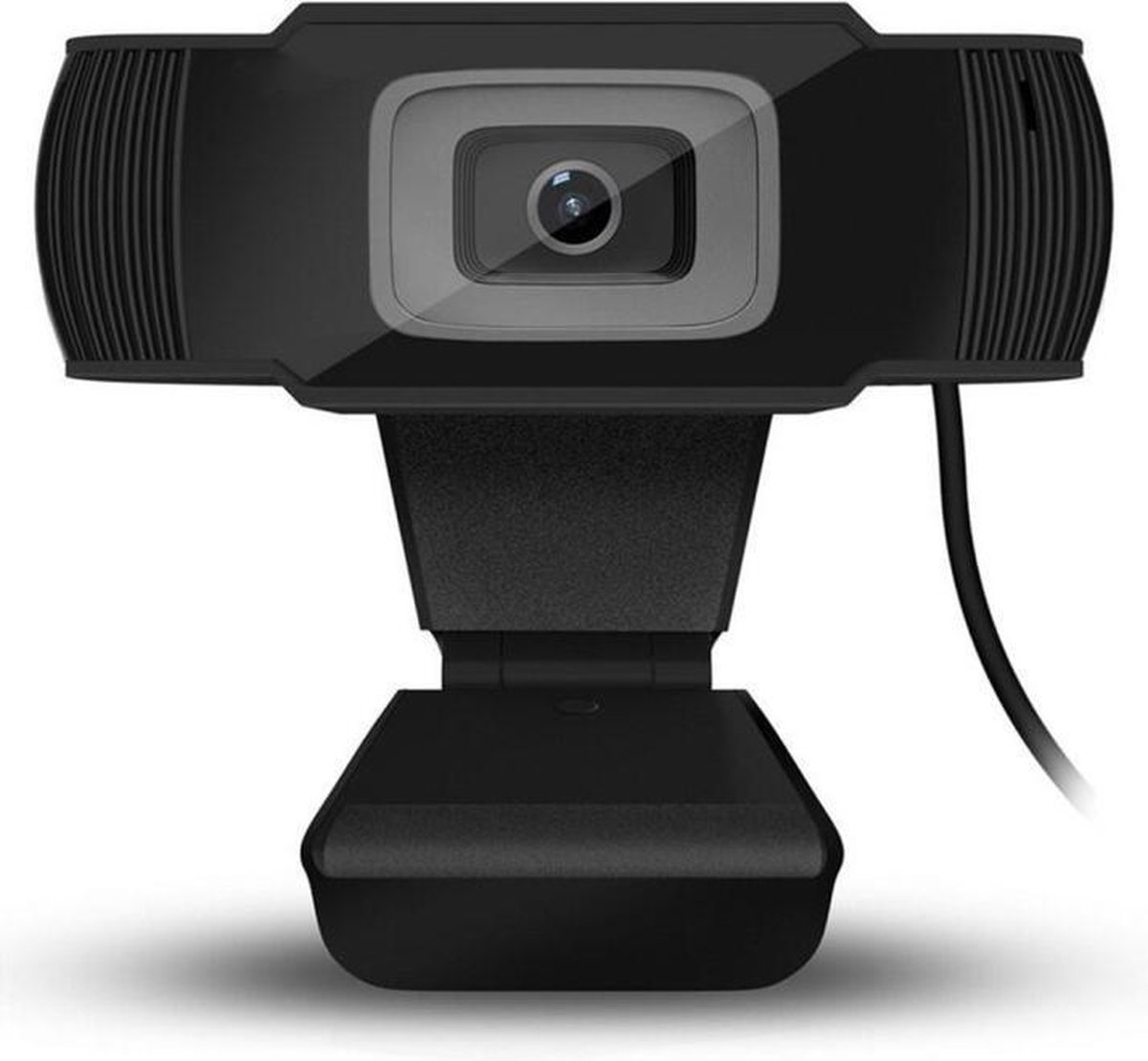 Webcam HD - Webcam Voor Pc - Webcamera - USB - Ingebouwde Microfoon - Zwart