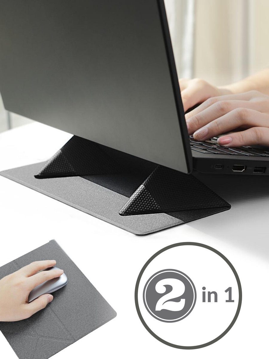 Universele Laptop Standaard - Ipad Standaard - Laptop Verhoger Ergonomisch - Computer Stand - Opvouwbaar - Dun & Lichtgewicht - Geschikt voor 11.5-15.8 inch Notebook