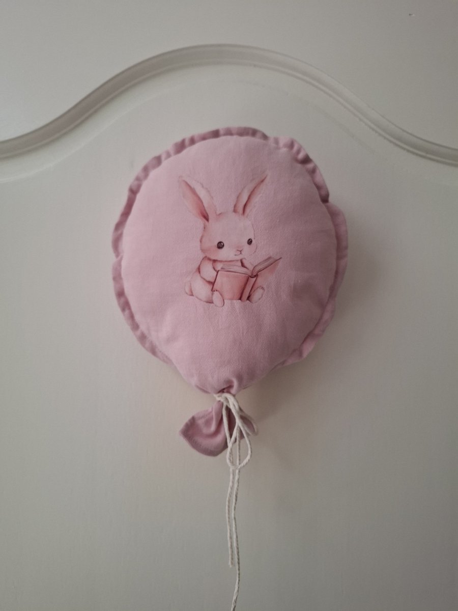 Ballon stof - Muurdecoratie - baby/kinderkamer