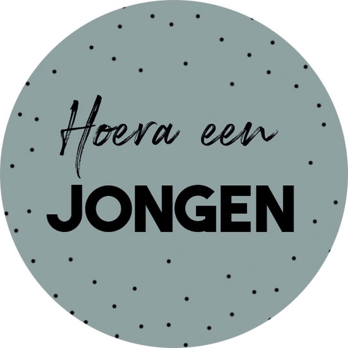 20 Stickers Hoera een jongen -  sluitsticker - geboorte - baby geboren - sticker - wensetiket - kraamcadeau - Hippekaartjeswinkel