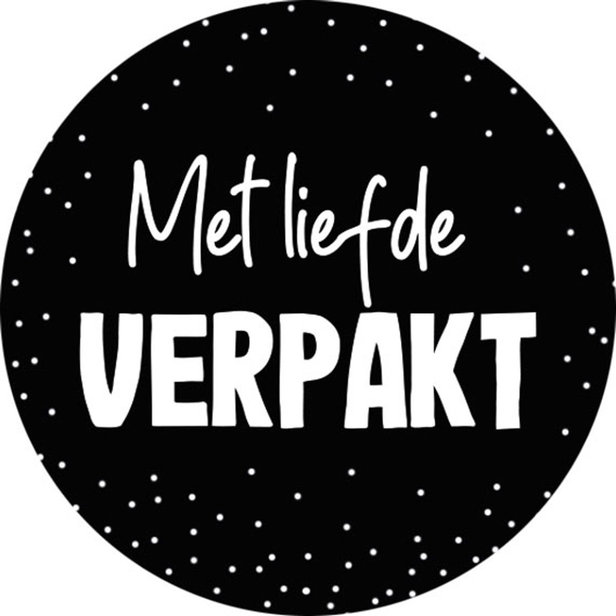 20 Stickers Met liefde verpakt - wensetiket - sluitsticker -vcadeau inpakken - verpakken - sticker - wholesale - retail