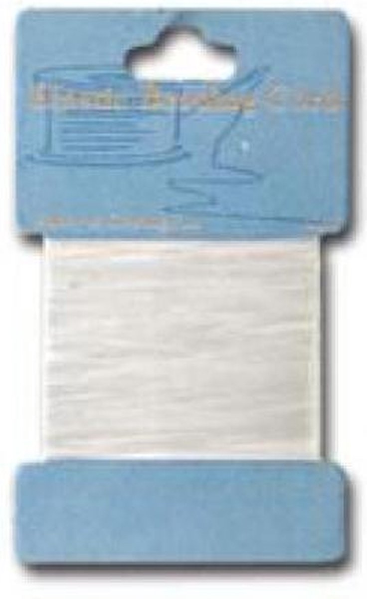 Elastisch kralenkoord wit 0.7 milimeter 5 Meter 10829-7001