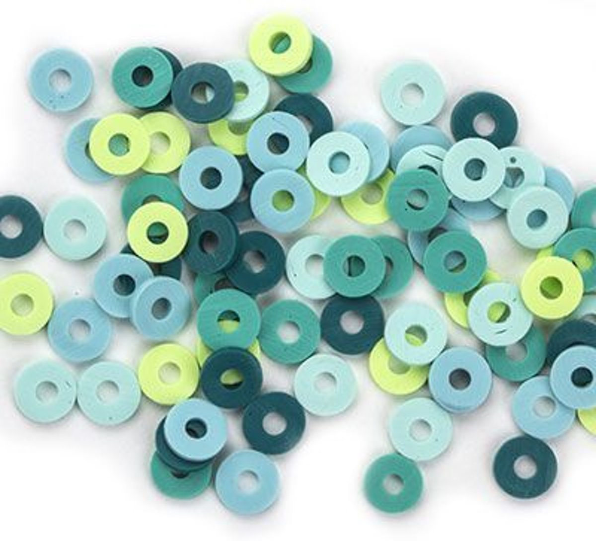 Katsuki Mix 6 mm Turquoise (ongeveer 100 stuks)