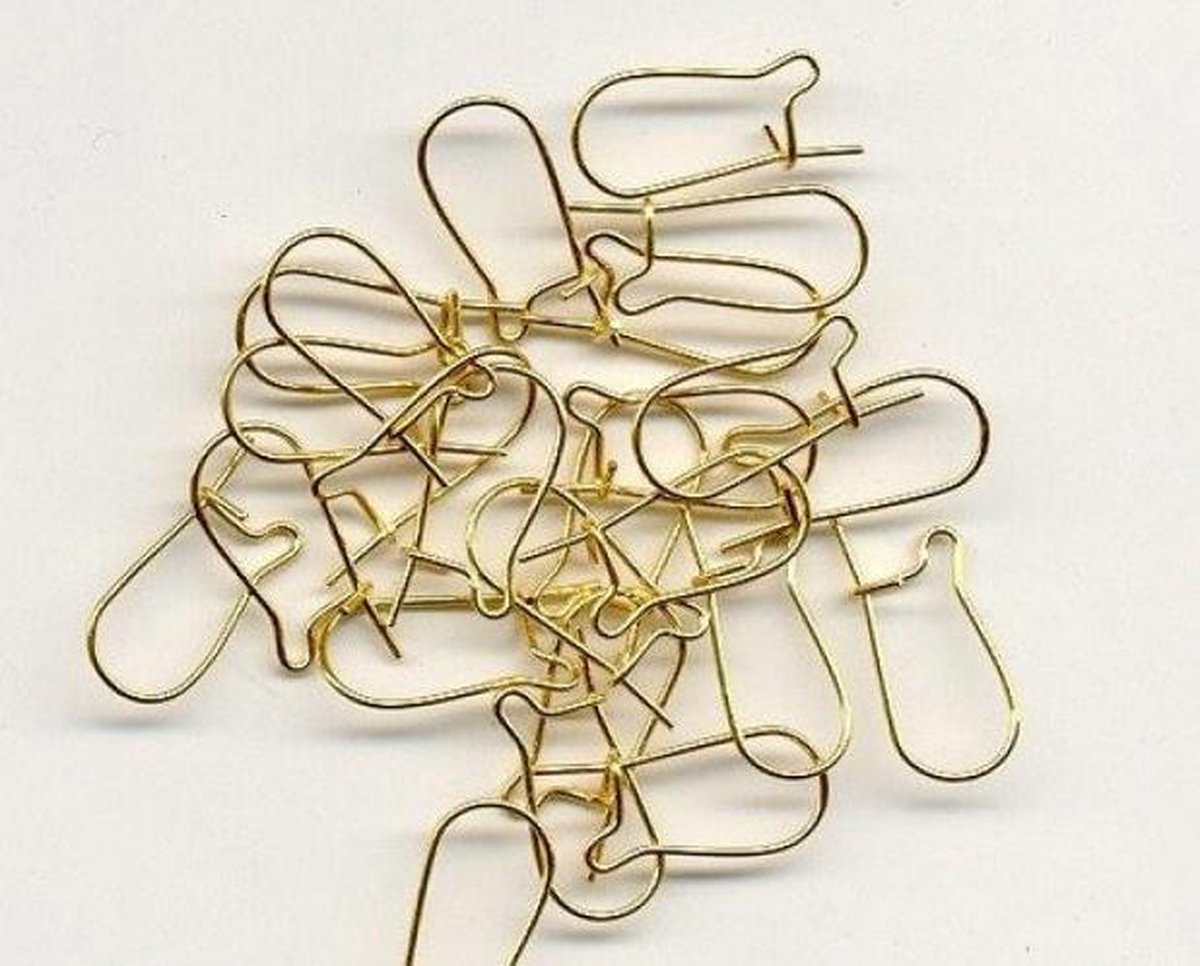 Oor haakjes goud - 24 stuks - Oorbellen Maken