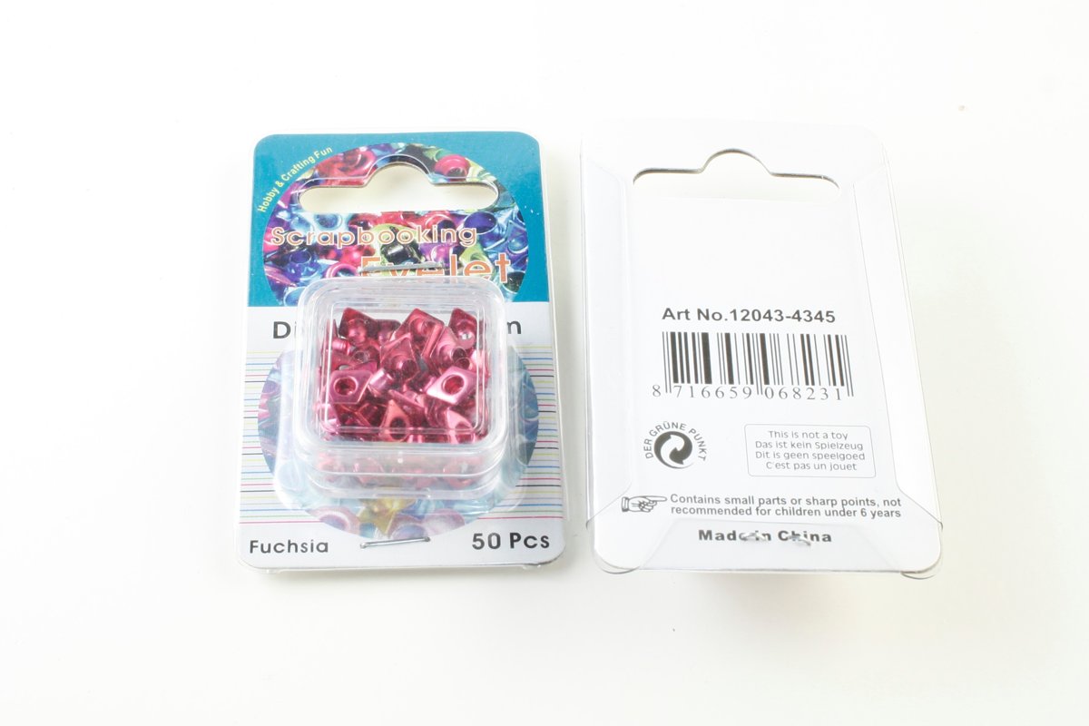 Scrapbooking Eyelet Diamant / Ruit 6x8mm 50 stuks Roze