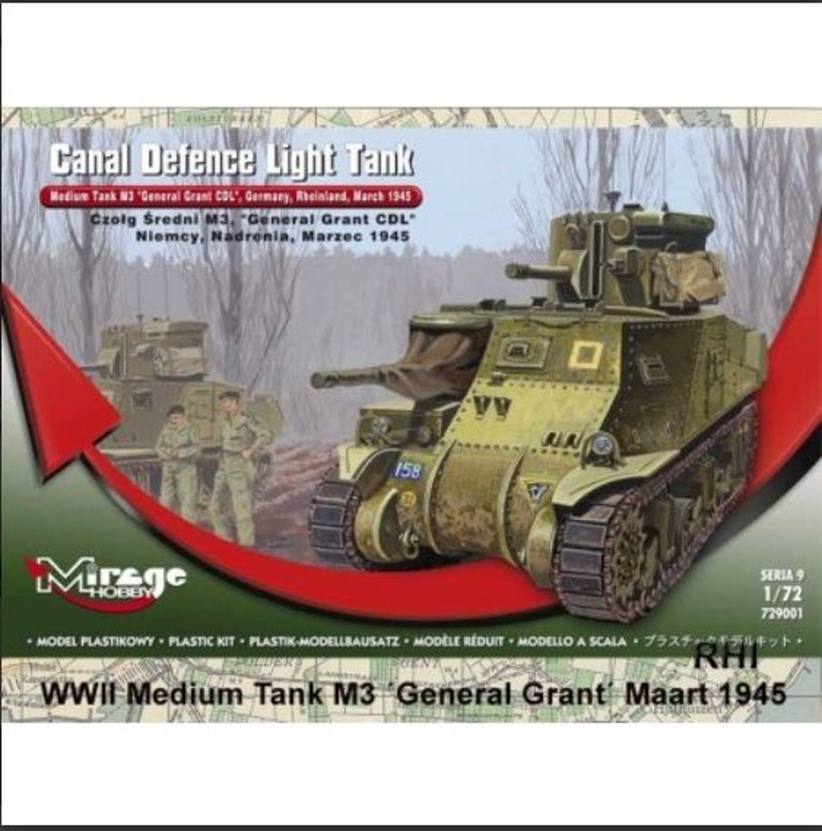 729001 1/72 WWII Medium Tank M3 ´General Grant´