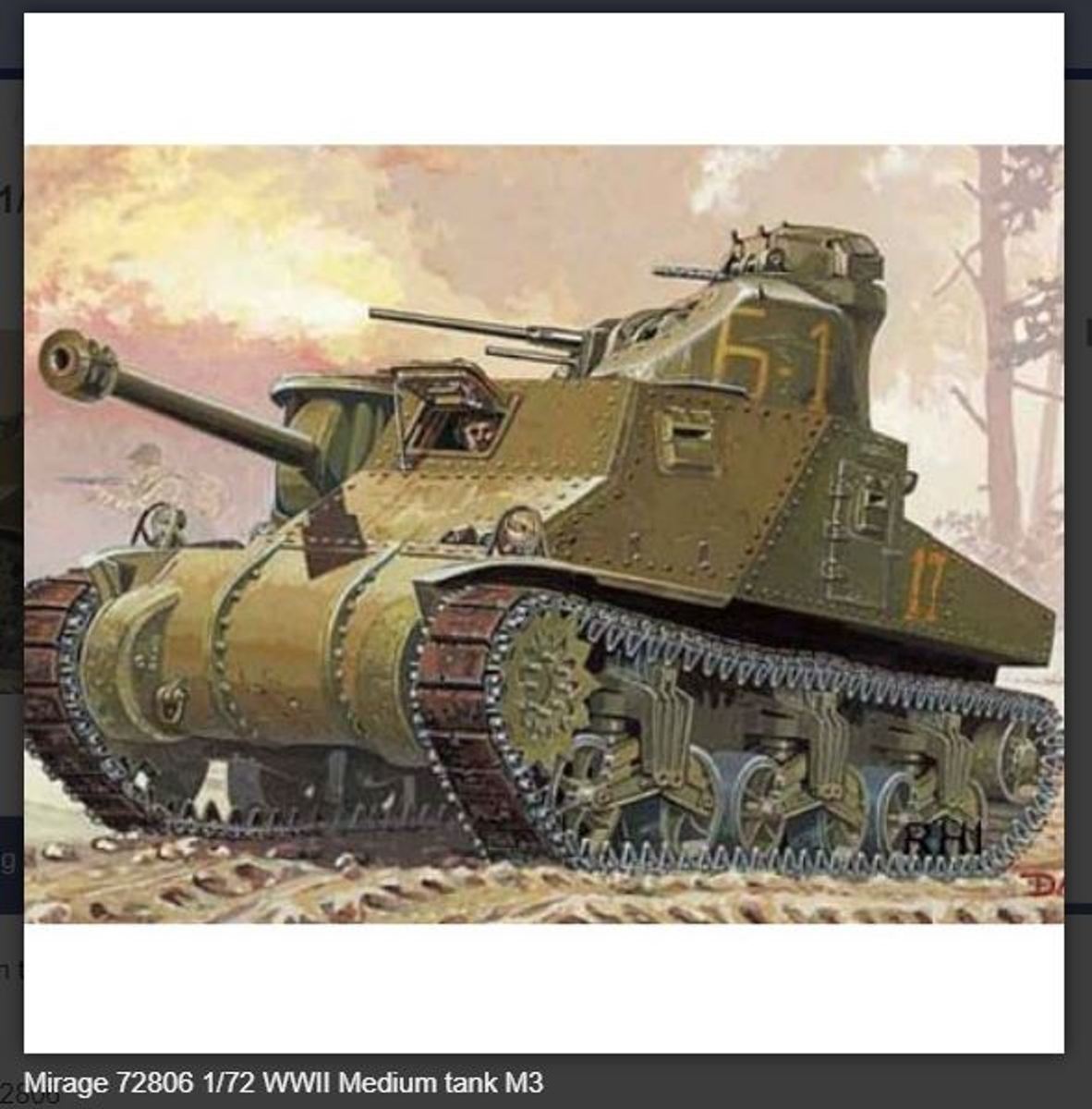 Bouwpakket Mirage-Hobby 72806 M3 Lee Kursk 1943