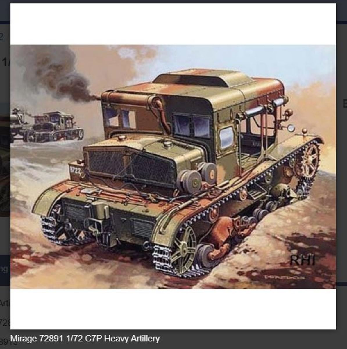 Mirage-Hobby 72891 C7P Heavy Artillery Tractor