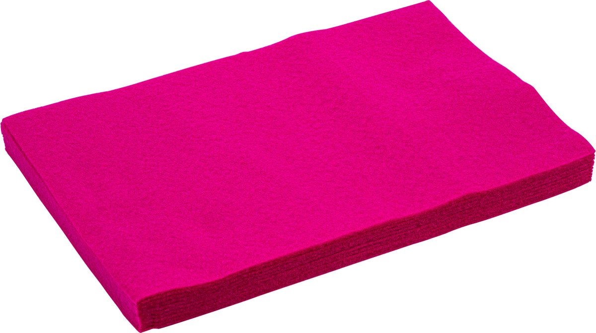  lapjes viscose fuchsia (10vel) 20x30cm - 1mm