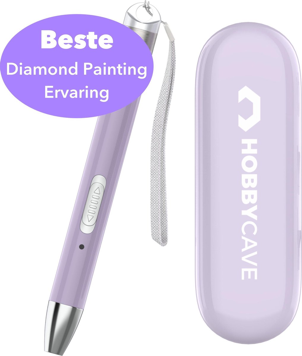 Diamond Painting Pen - Oplaadbaar -  2 lichtstanden - Diamond Painting Accesoires - Hobbycave®