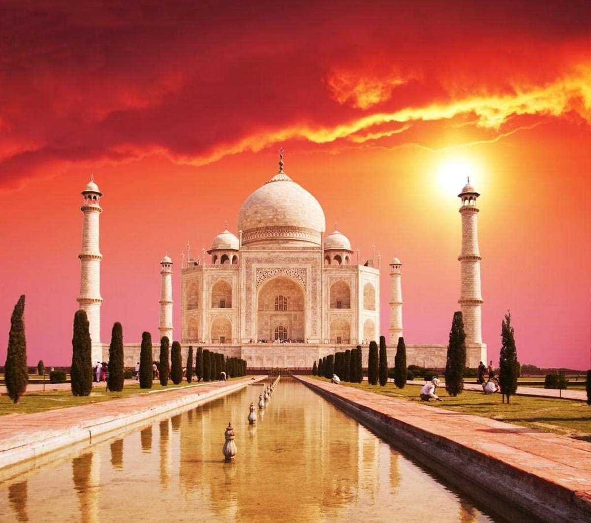 Hobbycave Schilderen Op Nummer - 40x50cm - Verven Op Nummer -  Kinderen & Volwassenen - Taj Mahal