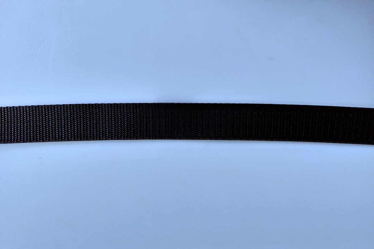 Tassenband - Per 3 meter - 50 mm breed - Zwart -   - Nylonband - Band - Polyesterband - PP band - Hobby - Naaien