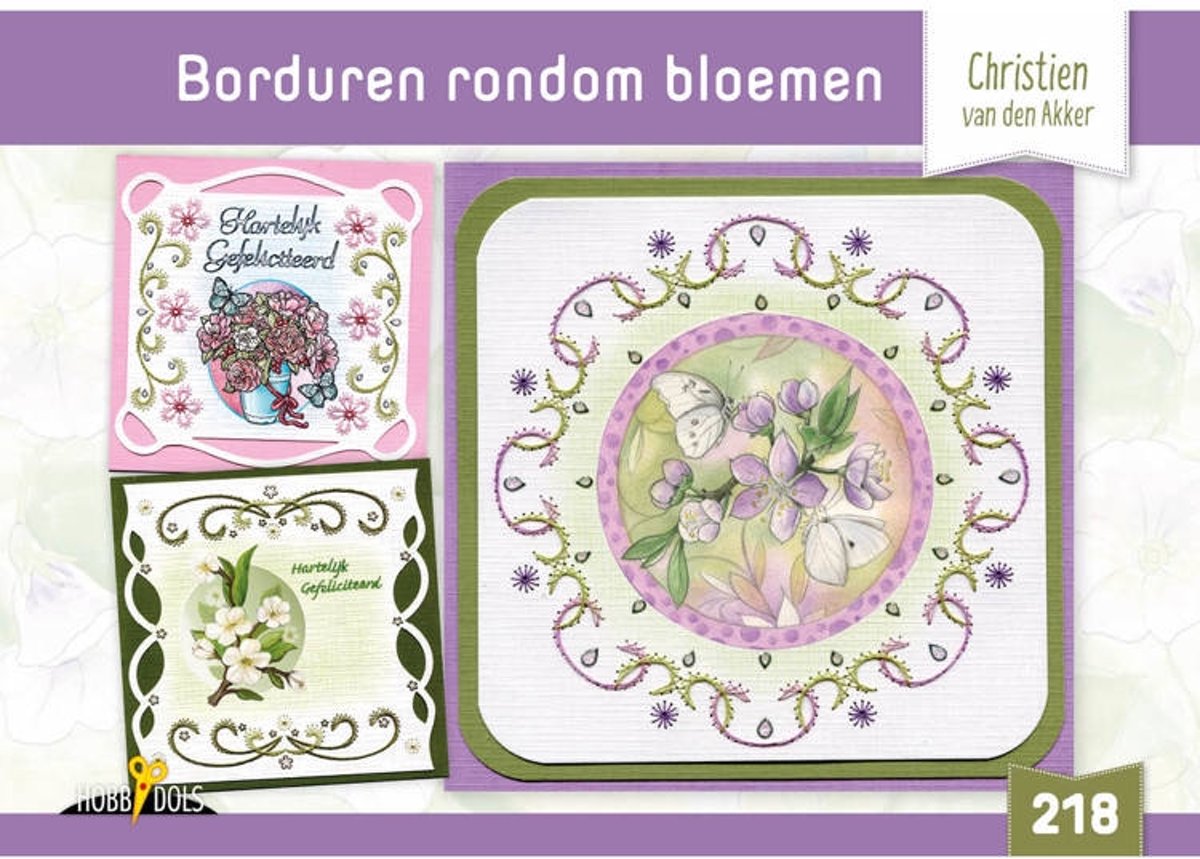 Hobbydols 218 Borduren rondom bloemen - Christien van den Akker