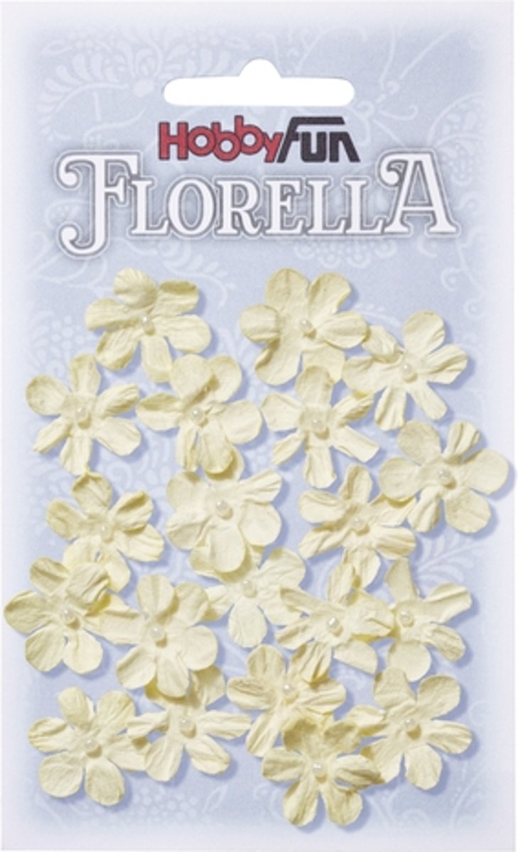 FLORELLA-Bloemen creme, 2cm