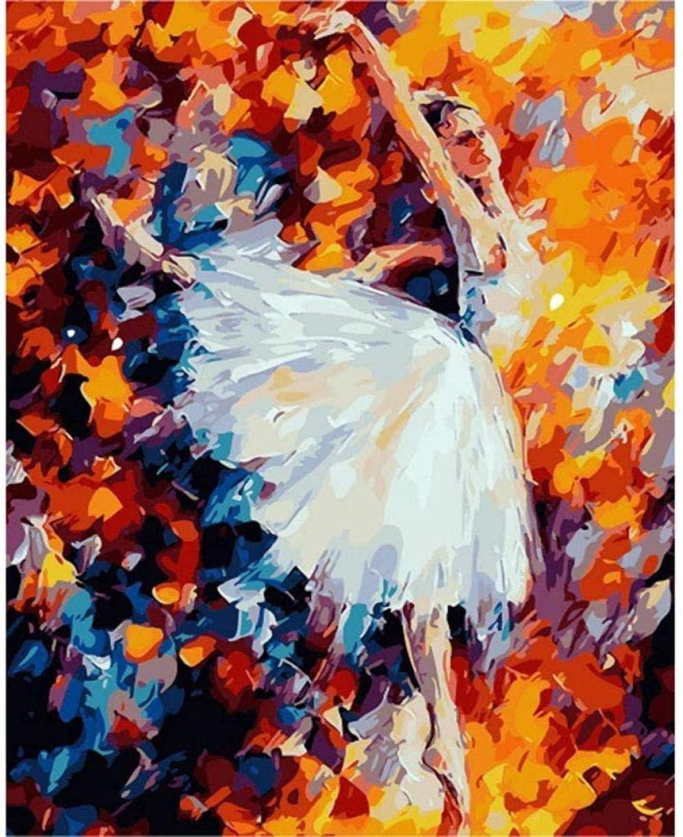 Schilderen op Nummer Ballet Dans Volwassenen & Kinderen - Kleuren op Nummer - Paint by Number - Hobbypainting.nl®