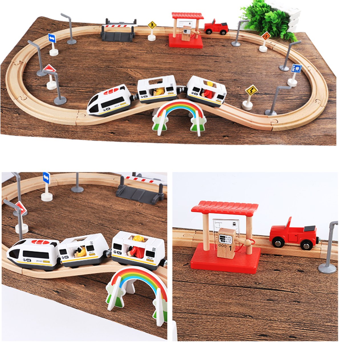 Wooden Toy Train - Trein startset