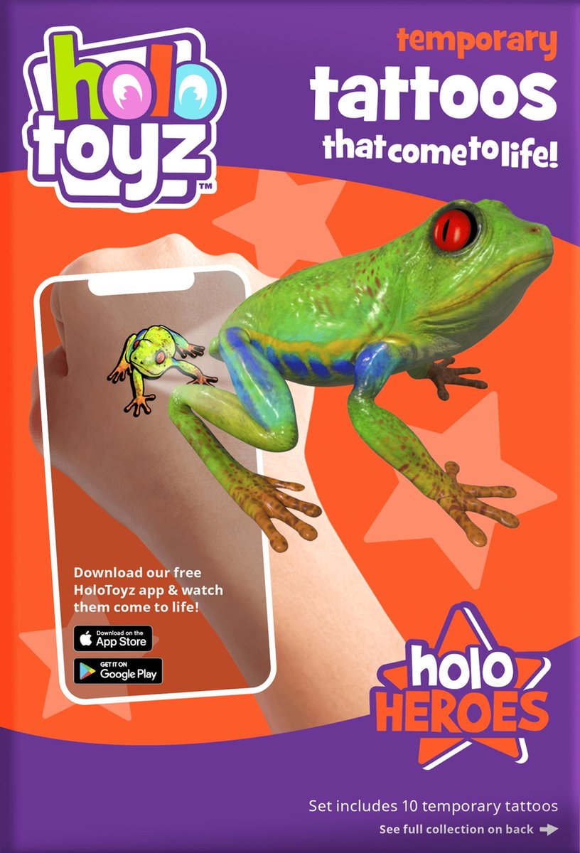 Holotoyz Holo Heroes tijdelijke tatoeages