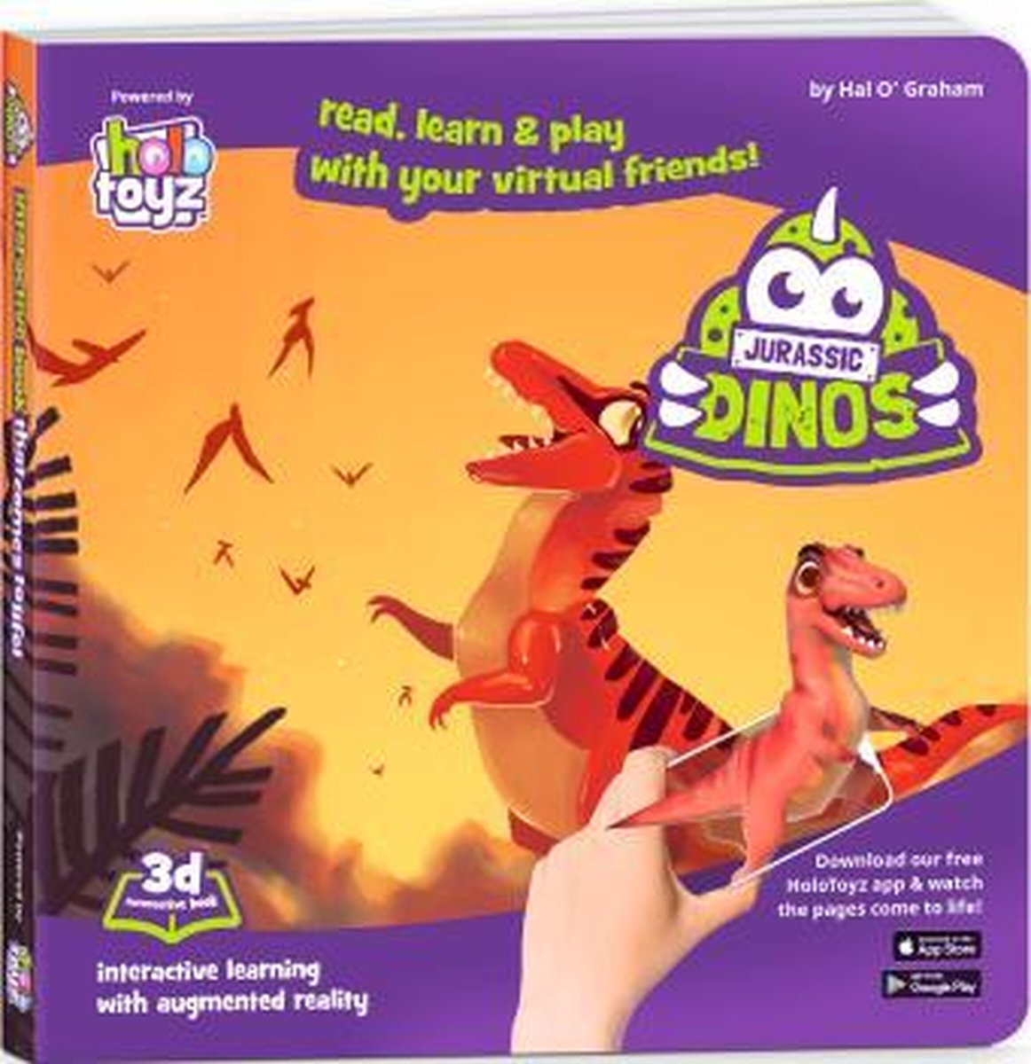 Holotoyz Jurassic Dinos interactieve boeken