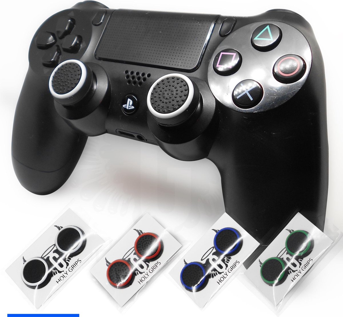 Holy grips basics - Thumb grips ps4 / xbox 360 / ps3 - Black White Wit - accessoires - extra control & grip