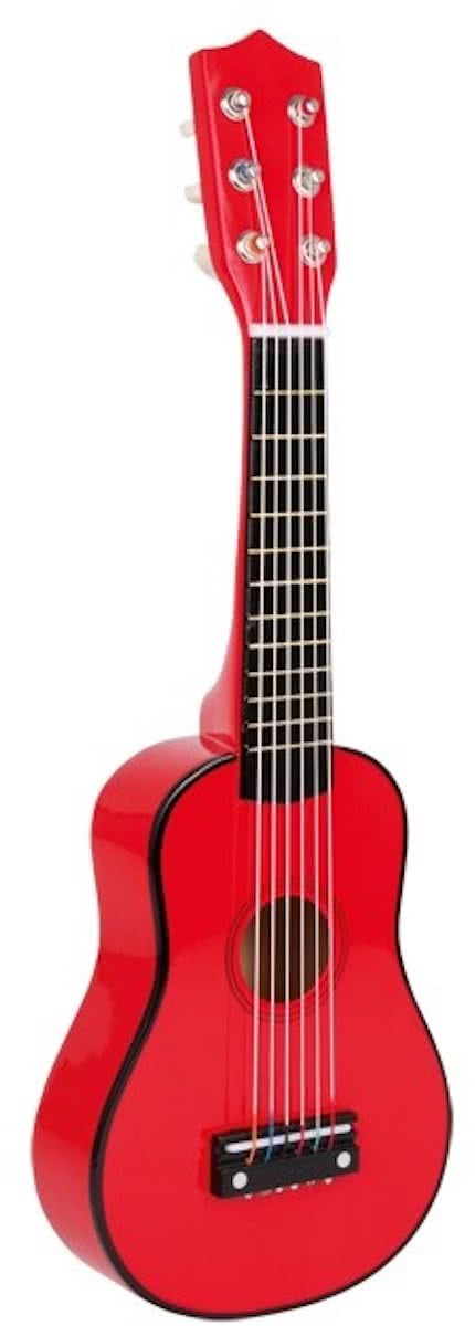 Houten gitaar, rood